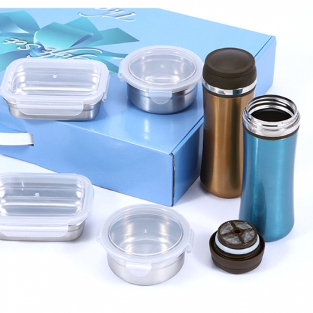 웰빙 보온병 스텐 밀폐용기 세트 #3