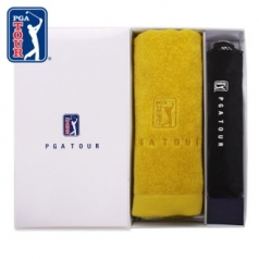 PGA 3단 수동 엠보 선염 바이어스 우산 + 170g 면사 타올세트