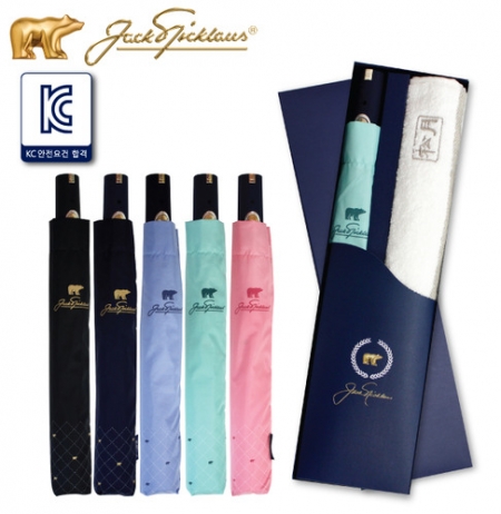 잭니클라우스 2단 우산 하단 보다 크로스 + 타올세트 #2