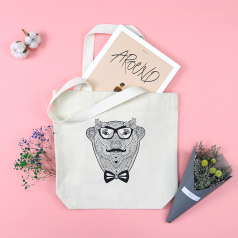 메이드유 에코백 밑단형 미색 45x36x10