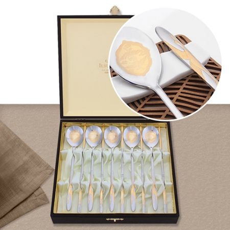 황금 선학수저 5벌(1109-C) #2