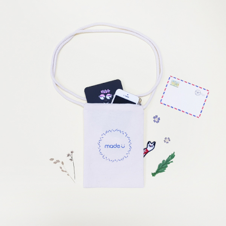 메이드유 크로스 파우치 14x20CM-실크 인쇄포함 #6