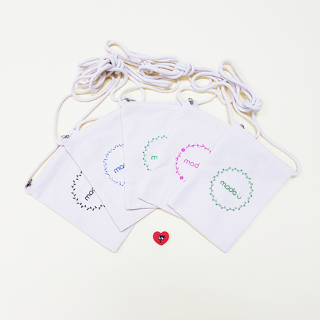 메이드유 크로스 파우치 14x20CM-실크 인쇄포함 #2