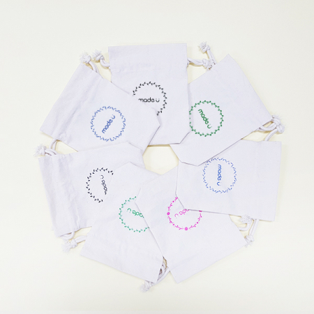 메이드유 크로스 복주머니 파우치 17x23x4CM-실크 인쇄포함 #2