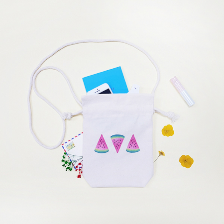 메이드유 크로스 복주머니 파우치 17x23x4CM - 디지털인쇄포함 #4