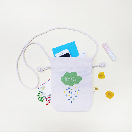 메이드유 크로스 복주머니 파우치 17x23x4CM - 디지털인쇄포함 #5