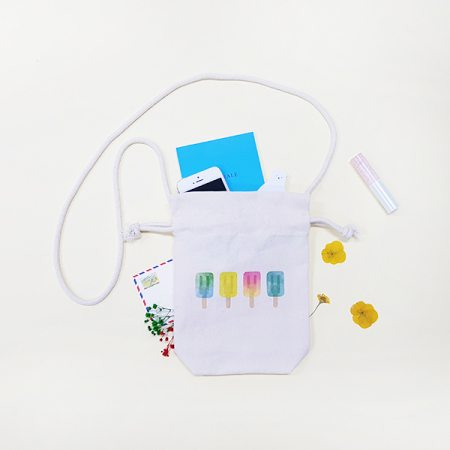 메이드유 크로스 복주머니 파우치 17x23x4CM - 디지털인쇄포함 #3