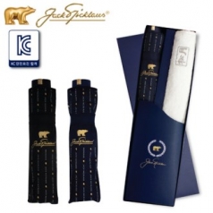 잭니클라우스 3단 스트라이프 우산 + 타올세트