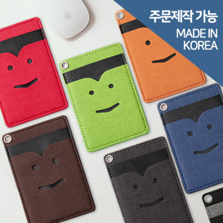 두루 스마일 목걸이 카드지갑 // 국내제작 #2