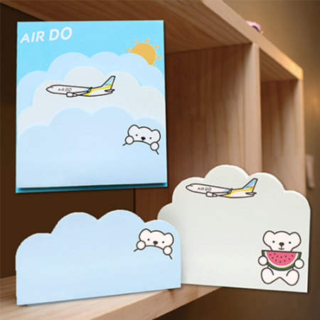 구름 두개 메모잇 // 주문제작형 #2