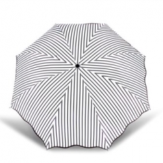스트라이프 3단우산 블랙