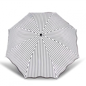 스트라이프 3단우산 블랙