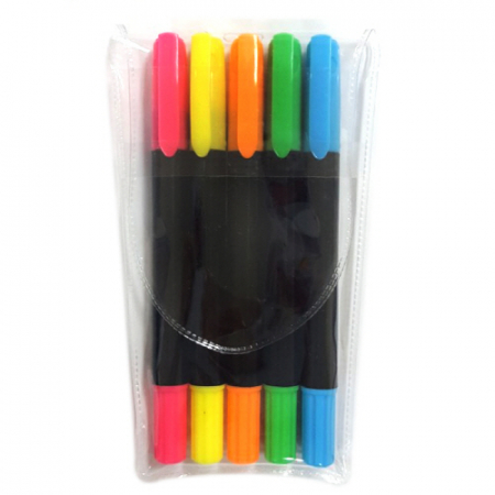 뉴블랙 고체 형광펜 5P 세트 (국산) #2