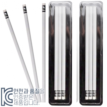 투명 사각 백색 원형 지우개3p #2