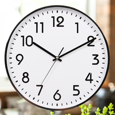 입체 숫자벽 금속크롬 벽시계 300 #5