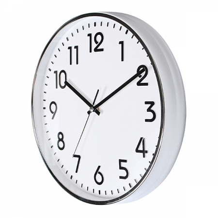 입체 숫자벽 금속크롬 벽시계 300 #2