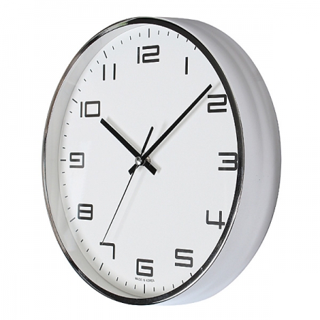 금속 크롬 벽시계 260 #2