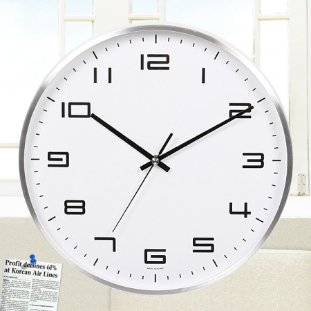 원형 알류미늄 벽시계 260 #2