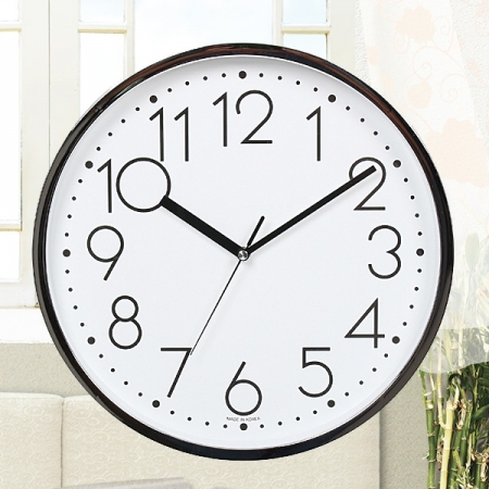 원형 크롬 벽시계 337 #5