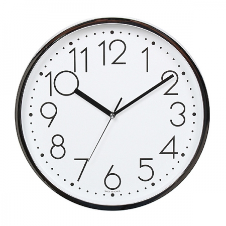 원형 크롬 벽시계 337 #2