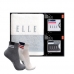 작은이미지: 엘르 로즈 세면 타올 1매+골프 스포츠 양말 2족 세트 #2