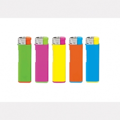 푸쉬 투톤 불투명 전자 라이타