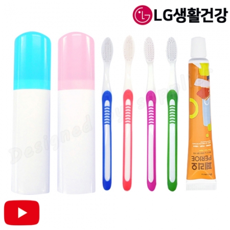 따봉326미세모+페리오, 칫솔 치약, 여행세트 #4