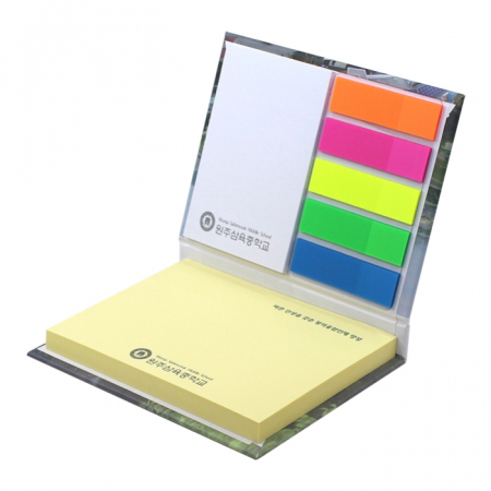 하드 커버 점착메모지 (대036) 2단 +풀칼라 필름지 #3