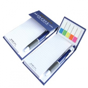 5색 필름지 하드 커버 메모장 - 040