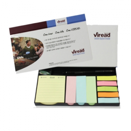 볼펜클립 셋트 점착 메모함 (특대018- 100매) #2