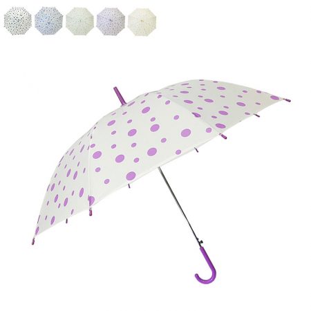 반투명 땡땡이 비닐 우산 #2