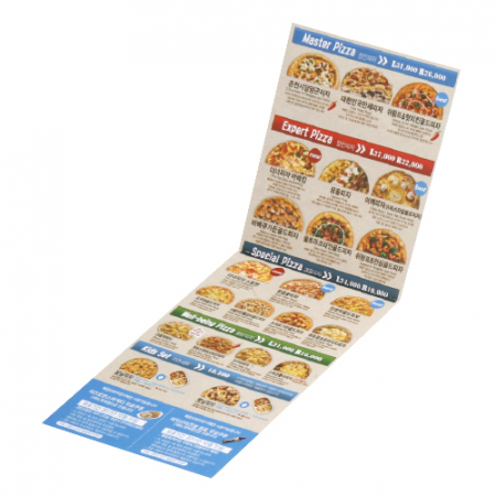 종이 자석 광고지 (장 32절 접지형) #4