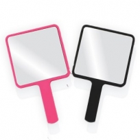 국산모던사각손거울(중)-블랙,핑크