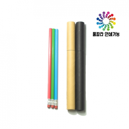 육각 지우개 연필 3본입 세트 #2
