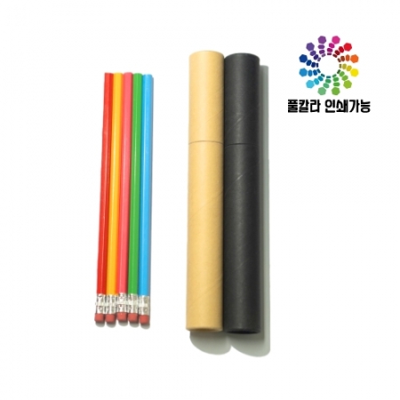 육각 지우개 연필 5본입 세트 #2