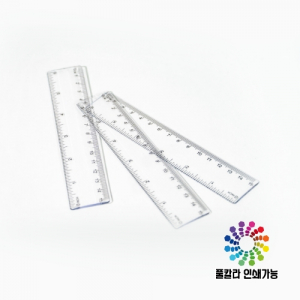 투명 15cm 자 (풀칼라인쇄)