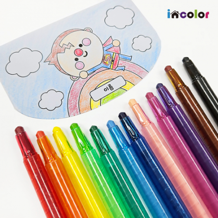 잘 써지는 비비드 돌돌이 색연필 #4