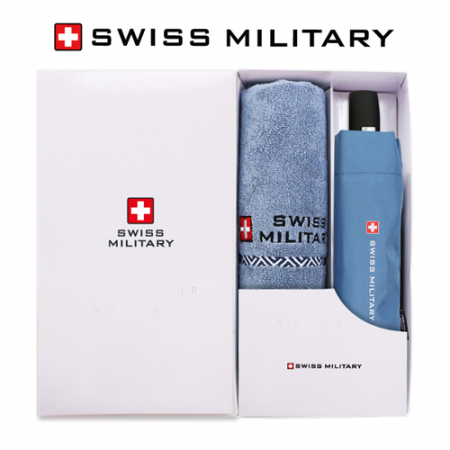 스위스밀리터리 3단 7K 무지 완전 자동우산 + 160g 세면타올세트 #2