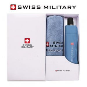 스위스밀리터리 3단 7K 무지 완전 자동우산 + 160g 세면타올세트