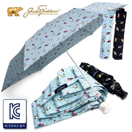 잭니클라우스 3단 초미니 칼라 베어 우산 (UV코팅) #2