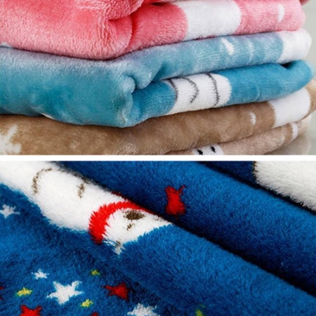 곰패턴 밍크 무릎담요 100*70 #2