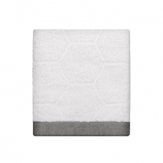 리빙코튼 낭만 그레이 헥사곤 호텔타올 160g