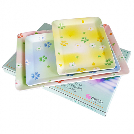 플라워 직쟁반 3P #3