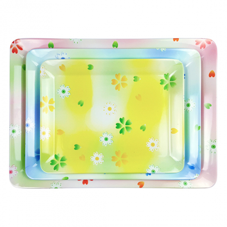 플라워 직쟁반 3P #2