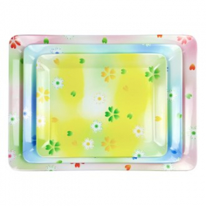 플라워 직쟁반 3P