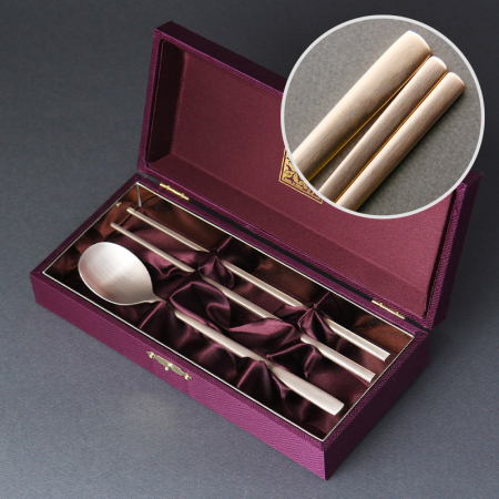 오복 장수 방짜유기 1인 수저세트 (기본 구성) #2