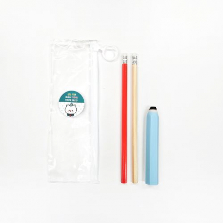 인컬러 고주파 문구세트4 연필2,연필모양지우개 #3