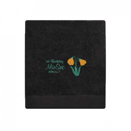 리빙코튼 노랑봄꽃 주문제작 호텔타올 150g #2