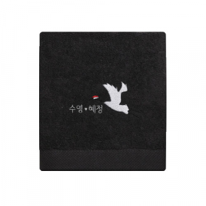 리빙코튼 행복두루미 주문제작 호텔타올 150g