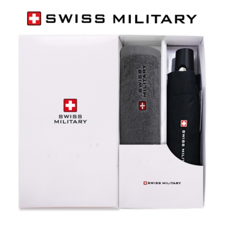 스위스밀리터리 3단 8K 무지 완전 자동우산 + 180g 세면타올세트 #2